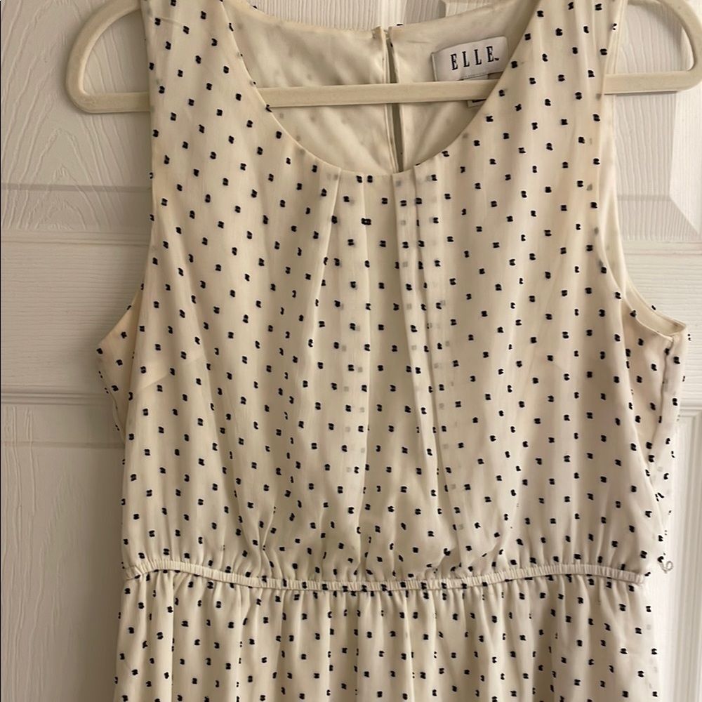 Elle Cream and Black Polka Dot Mini Dress